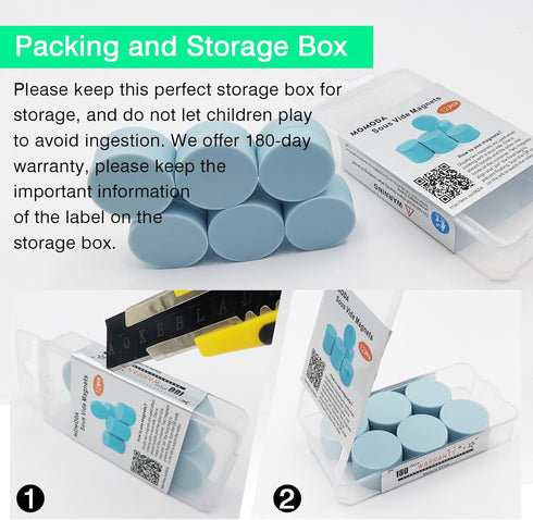 MOMOMA Sous Vide Magnets 12Pcs-Food-Grade Silicone Coated Weights&Clips, Keep Bags Submerged, Works on All Machines, Multi-Use for Cooking, Displa...