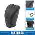 Gear Shifting Knob Cover Automatic Transmission Lever Trim for Hyundai Tucson 2015-2018 for Santa Fe 2013-2017 PU Leather Black...