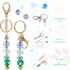 Beadthoven Beadable Keychain Bars with Beads, DIY Bead Keychain Making Kit 3pcs Metal Keychain Bars Blanks 36pcs Bubblegum Beads Colorful Acrylic ...