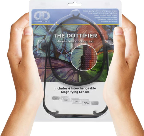 DIAMOND DOTZ ® - Dottifier Magnifier, Magnifying Glasses, Magnifying Glass Diamond Art, Magnifying Glasses for Close Work, Magnifying Eyeglasses, ...