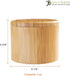 Totally Bamboo Salt Cellar Bamboo Storage Box with Magnetic Swivel Lid, 6 Ounce Capacity, "Take Life with a Grain of Salt" Engraved on Lid...