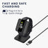 kwmobile Docking Station Compatible with Samsung Galaxy Fit 3 / Huawei Watch Fit 3 - Charging Charger Cable with Stand - Black...