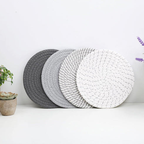 SHACOS 8" Trivets for Hot Dishes, Heat Resistant Large Coaster for Hot pots and Pans, Multipurpose Hot Pads for Kitchen Countertop, Table Decor, H...