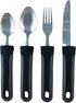 Adaptive Eating Utensils by Celley for Parkinson's, Arthritis, MS, Elderly, Hand Tremors, Handicapped | 4pc Easy Grip Silverware Stainless Steel K...