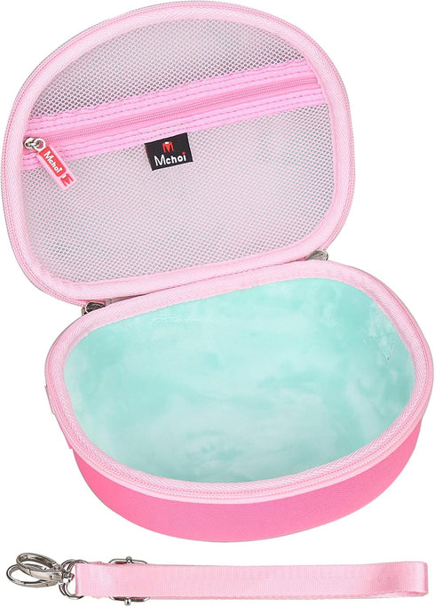 Mchoi Hard Carrying Case Suitable for Riwbox CT-7 Pink/for Jack CT-7S Cat Green 3.5mm/ for iClever IC-HS01 Bluetooth Wireless Over-Ear Headphones ...