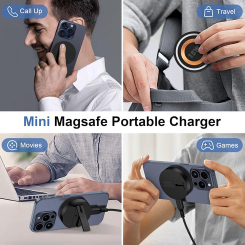 2 Pack Magnetic 15W iPhone Wireless Charger Stand Fast USB C Wall Charger Block for iPhone 15/15 Pro Max/Pro/Plus,Samsung Galaxy S24 S23 FE Ultra ...