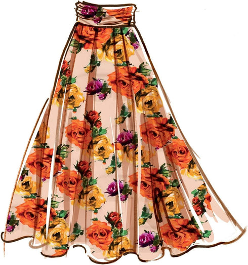 McCall's M8152F5 Misses' High-Waisted Pleated Skirt and Tie Crop Top Sewing Patterns Kit, Design Code M8152, Sizes 16-24...