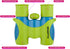 Binoculars for Kids, Girls or Boys Real Kids Binoculars in Vibrant Green Blue - Includes Sticker Book with 40 Bird Species - Small Toys for Toddle...