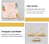 OLYCRAFT 36pcs Mini Place Card Holders Cute Table Card Holders Triangle Shape Wedding Table Number Holders Golden Photo Holder Pictures Stand Clip...