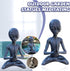 Meditating Alien Garden Sculptures & Statues, Alien Resin Statue Ornament Yard Best Art Decor for Indoor Outdoor Home or Office Collectible Figuri...