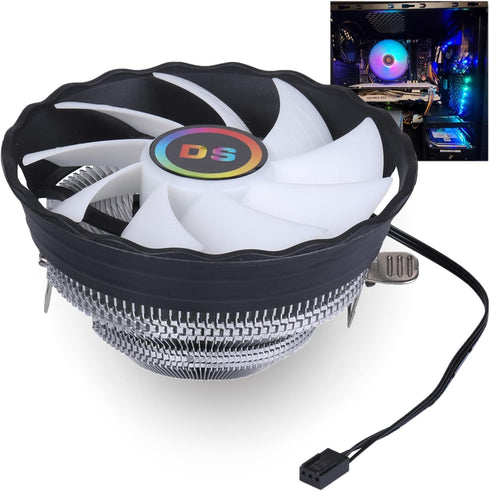 1500RPM Central Processing Unit (CPU) Fan, 120MM Aluminum Extruded CPU Cooling Fan for Computer CPU Cooling, for Intel LGA 1155 1151 775 1366 (Fix...
