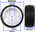 Plastic Wheel Rims 12mm Hex Hub & Rubber Tires w/Foam Compatible with HSP Tamiya HPI Kyosho 1/10 On-Road Touring Car WLtoys 1/14 144001 RC 1/18 A9...