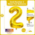 Lovoir 40 Inch Large Gold Number 2 Balloon Extra Big Size Jumbo Digit Mylar Foil Helium Balloons for Birthday Party Celebration Decorations Gradua...