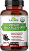 Zazzee USDA Organic Black Elderberry 10:1 Extract, 5000 mg Strength, 120 Vegan Capsules, 2 Month Supply, Standardized, Concentrated 10X Extract, 1...