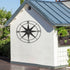 aboxoo Round Metal Compass Decorative Compass Metal Wall Art Hanging Wall Sculpture 11 Inch Black Diameter Farmhouse Decor Indoor or Outdoor Sign...
