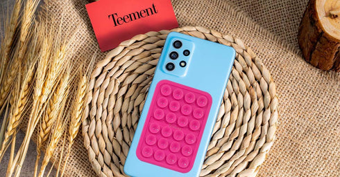 Suction Phone Case Mount, Sillicon Adhesive Phone Accessory for iPhone and Android, Hands-Free Fidget Toy Mirror Shower Phone Holder, Tiktok Video...