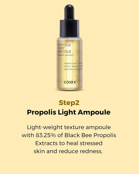 COSRX Honey Glow Kit | Facial Toner, Serum, Cream with Propolis Extract | Deep Moisture, Hydration, Nourishment | Travel Size Set, Gift Set, Korea...