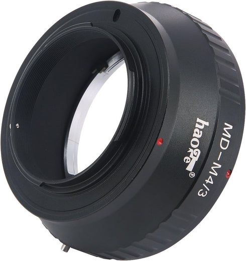 Haoge Manual Lens Mount Adapter for Minolta Rokkor MD MC Mount Lens to Olympus and Panasonic Micro Four Thirds MFT M4/3 M43 Mount Camera...