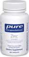 Pure Encapsulations Zinc (Citrate) - for Immune System, Tissue Development & Metabolism* - Mineral Supplement with Enzymes - Highly Absorbable Zin...