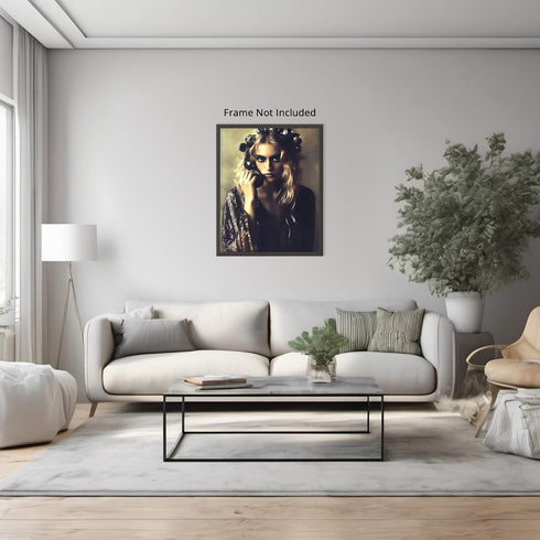 Posterizer 1 pcs-comedic high fashion retro art of woman-black and white photo 2-Photography Art-Retro Art-Decor for Home & Office- unframed wall ...