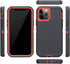 MAXCURY Case for iPhone 12, iPhone 12 Case, Heavy Duty Shock Absorption Full Body Protective Silicone Rubber with Hard PC Phone Case Cover for Gir...