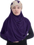 Lina & Lily Premium Chiffon Hijab Head Scarf Wrap with Gold Sequins Glitters Beads for Muslim Women...