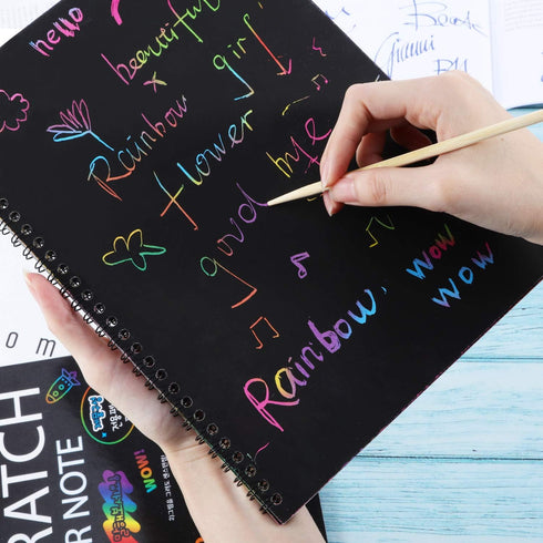 SATINIOR 100 Pieces Heavy Duty Wood Stylus Tools for Scratch Wooden Art Stylus Stick 5.5 Inch in Length...