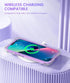 Caka Glitter Case for iPhone 13 14 6.1 inch Case for Girls Women with Built-in Screen Protector Liquid Quicksand Protective Shockproof Full Body P...