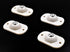 4Pcs Self Adhesive Caster Wheels Mini Swivel Wheels Stainless Steel Paste Universal Wheel 360 Degree Rotation Sticky Pulley for Bins Bottom Storag...