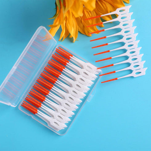 Ndzefan160PCS Portable Silica Gel Toothpick Toothbrush Original Suitable for Oral Care of Adults and Children Soft,Toothpick Brushes Teeth Cleanin...