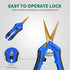 SZHLUX 6.5 Inch Gardening Scissors Hand Pruner Pruning Shears with Titanium Coated Curved Precision Blades 1-Pack...