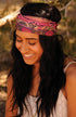 Karma Rainbow Tie Dye Headband for Women - Wide - Fabric Headband and Stretchy Hair Scarf - Multicolor...