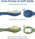 Baby First Spoons Set (2 Pack),Pre-Spoon Feeding Utensil for Kids Aged 6+ Months,Baby Led Weaning (BLW) Teething Spoon-Self Feeding,Silicone Toddl...