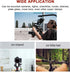 Super Clamp Camera Mount with Double Ball Head Adapter - Compatible with Canon Nikon DSLR, Gopro, LED Lights, Ronin-M/MX, Freefly MOVI - 360° Rota...
