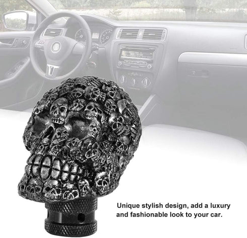 Fydun Skull Gear Stick Shifter Knob Car Modified Manual Gear Shift Knob Stick Lever Shifter Universal for Cars Truck Vehicle...
