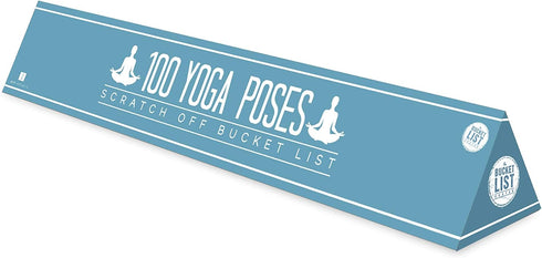 100 Yoga Poses Bucket List Scratch Poster...