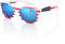 Classic Eyewear Retro 80's American USA Flag 4th of July Frame Sunglasses (White/Ice Blue, 52)...
