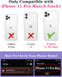 Goocrux (2in1 for iPhone 11 Pro Max Case Moon Plants Women Girls Cute Phone Cover Flower Heart Stars Space Design with Slide Camera Cover+Ring Fas...