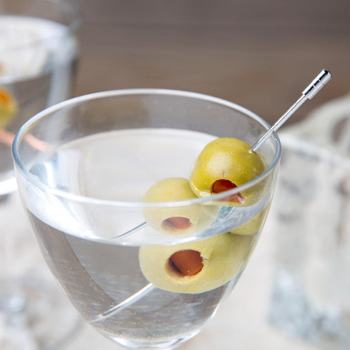 Barfly Grooved Top Cocktail Picks, Stainless Steel...