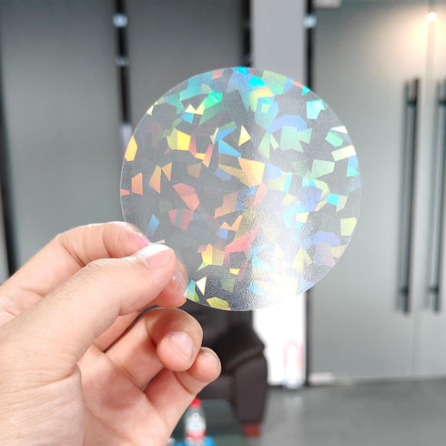 Holographic Window Decals for Bird Strikes - Glass Reminder Anti-Collision Window Stickers - Avoid Birds Hitting Windows, Circle, 25 Pieces...