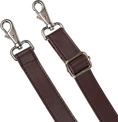 JAKAGO PU Leather Shoulder Strap Replacement Adjustable Messenger Bag Strap for Shoulder Bag Crossbody Bag Briefcase Satchel DIY Purse Making (Bro...