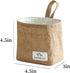 Small Cotton and Linen Hanging Storage Basket for Desktop, Ideal for Organizing Keys and Miscellaneous Items....