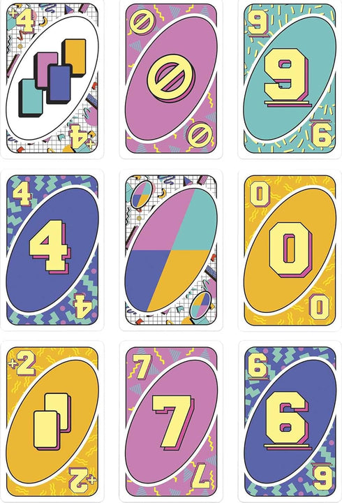 Mattel Games UNO Iconic Series 1990s Matching Card Game Featuring Decade-Themed Design, 112 Cards for Collectors, Teen & Adult Game Night, Ages 7 ...