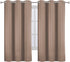 LEMOMO Cappuccino Blackout Curtains 38 x 54 Inch Length/Set of 2 Curtain Panels/Thermal Insulated Room Darkening Blackout Curtains for Bedroom...
