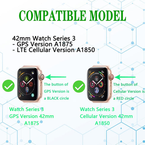 ASDAWN A1875 Battery Replacement Compatible with Apple Watch Series 3 42mm 3rd Generation A1875 A1850 with Repair Tool Set + Back Cover Adhesive...