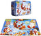 60 Piece Wooden Jigsaw Puzzle in an Box Merry Christmas Xmas Santa Claus Early Childhood Education Puzzle Wooden Cartoon Toys...