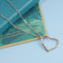 Boho Long Heart Pendant Necklace Gold Outline Heart Necklace Chain Hollow Heart Drop Necklace Minimalist Necklace Jewelry for Women and Girls Gift...