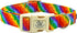 Elegant little tail Dog Collar, LGBT Holiday Pet Collar Dog Durable Rainbow Print Dog Collars Plastic Buckle Soft Pet Gift Adjustable Dog Collar f...
