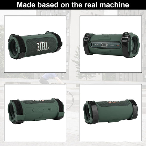 TXEsign Silicone Case Cover Compatible with JBL Flip 6 Bluetooth Speaker, Protective Case JBL Flip 6 Travel Speaker Pouch with Shoulder Strap and ...