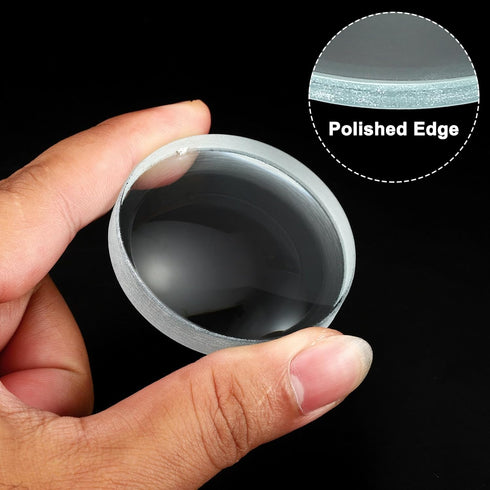 PATIKIL 4" (100mm) Focal Length Double Concave Lens, 3 Pack 50mm Diameter 8mm Height Glass Optically Polished Round Edges Lens for Physics Experim...